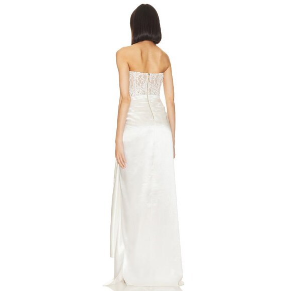Bronx and Banco X Revolve Gina Gown in White Party Wedding M NWT $995 - Picture 4 of 4
